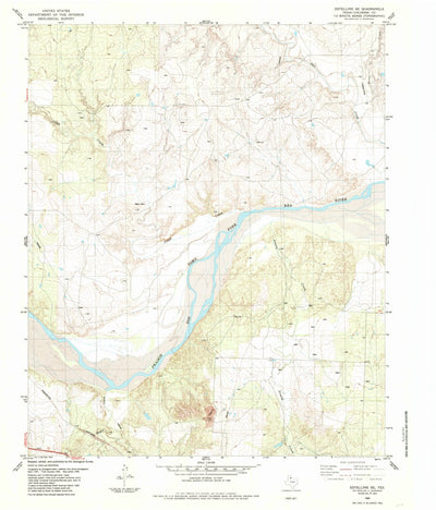 United States Geological Survey Estelline SE, TX (1985, 24000-Scale) digital map