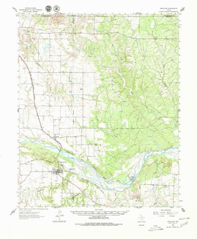 United States Geological Survey Estelline, TX (1961, 62500-Scale) digital map