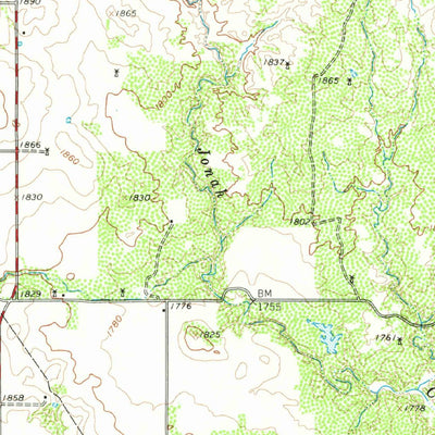 United States Geological Survey Estelline, TX (1961, 62500-Scale) digital map