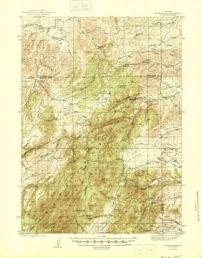 United States Geological Survey Esterbrook, WY (1945, 62500-Scale) digital map