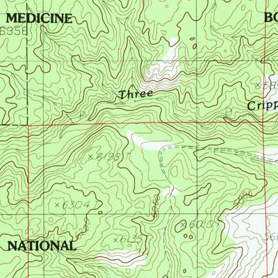 United States Geological Survey Esterbrook, WY (1985, 24000-Scale) digital map