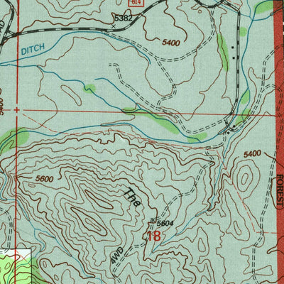 United States Geological Survey Esterbrook, WY (1992, 24000-Scale) digital map