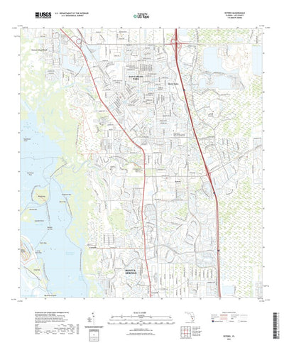 United States Geological Survey Estero, FL (2021, 24000-Scale) digital map