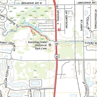 United States Geological Survey Estero, FL (2021, 24000-Scale) digital map