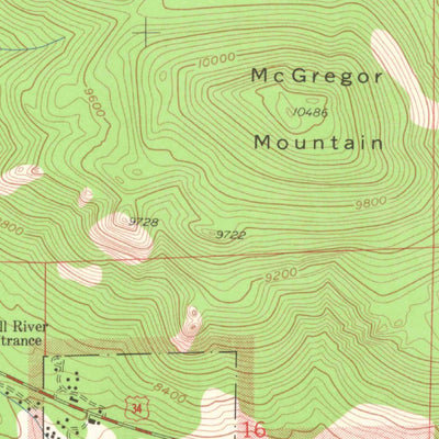United States Geological Survey Estes Park, CO (1957, 24000-Scale) digital map