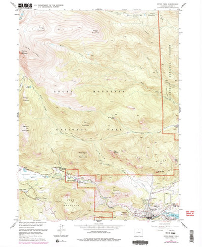United States Geological Survey Estes Park, CO (1961, 24000-Scale) digital map