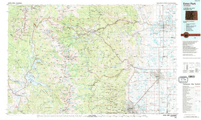 United States Geological Survey Estes Park, CO (1984, 100000-Scale) digital map