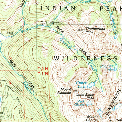 United States Geological Survey Estes Park, CO (1984, 100000-Scale) digital map