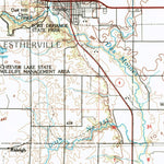 United States Geological Survey Estherville, IA-MN (1985, 100000-Scale) digital map