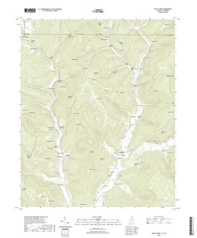 United States Geological Survey Estill Fork, AL (2020, 24000-Scale) digital map