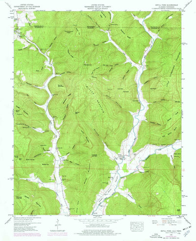 United States Geological Survey Estill Fork, AL-TN (1948, 24000-Scale) digital map