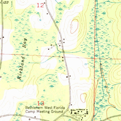 United States Geological Survey Esto, FL-AL (1950, 24000-Scale) digital map