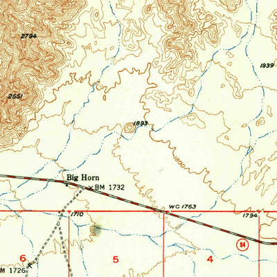 United States Geological Survey Estrella, AZ (1951, 62500-Scale) digital map