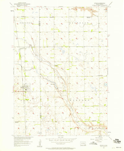 United States Geological Survey Ethan, SD (1957, 24000-Scale) digital map