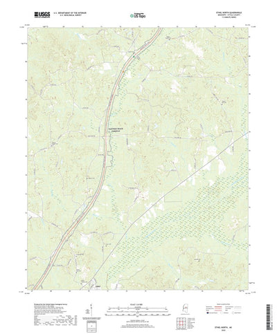United States Geological Survey Ethel North, MS (2020, 24000-Scale) digital map