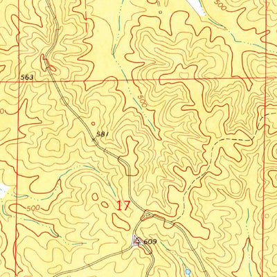 United States Geological Survey Ethel South, MS (1972, 24000-Scale) digital map