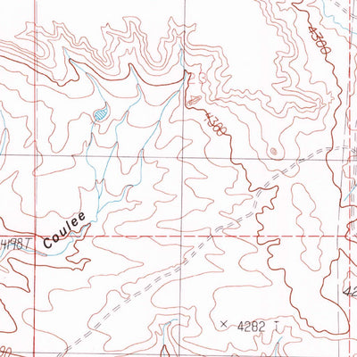 United States Geological Survey Ethels Coulee, MT (1986, 24000-Scale) digital map