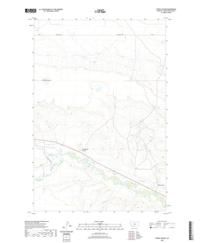 United States Geological Survey Ethels Coulee, MT (2020, 24000-Scale) digital map