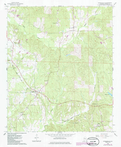 United States Geological Survey Ethelsville, AL (1966, 24000-Scale) digital map