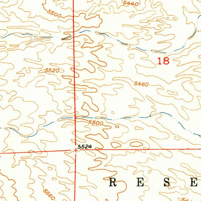 United States Geological Survey Ethete, WY (1951, 24000-Scale) digital map