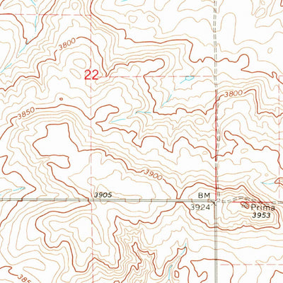 United States Geological Survey Ethridge, MT (1966, 24000-Scale) digital map