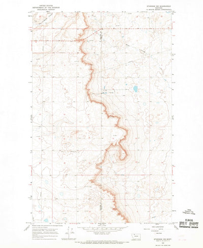 United States Geological Survey Ethridge NW, MT (1966, 24000-Scale) digital map