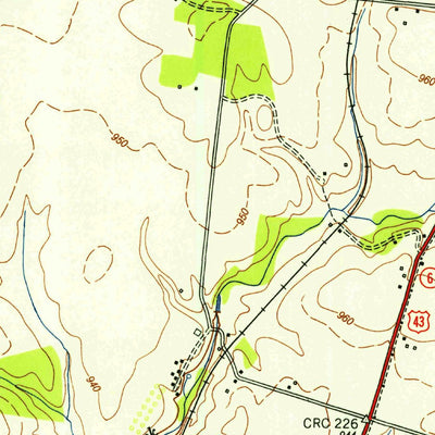 United States Geological Survey Ethridge, TN (1951, 24000-Scale) digital map