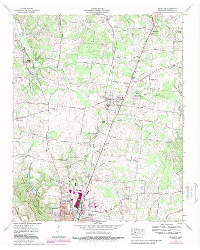 United States Geological Survey Ethridge, TN (1966, 24000-Scale) digital map