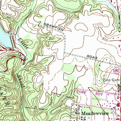 United States Geological Survey Ethridge, TN (1966, 24000-Scale) digital map
