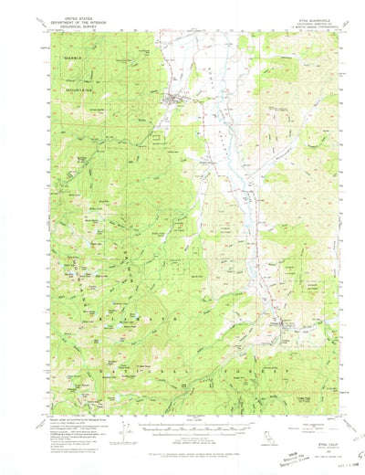 United States Geological Survey Etna, CA (1955, 62500-Scale) digital map