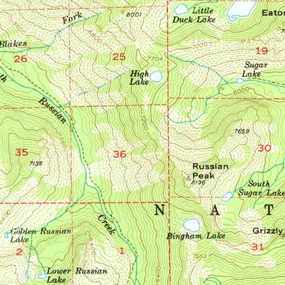 United States Geological Survey Etna, CA (1955, 62500-Scale) digital map