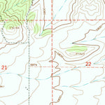 United States Geological Survey Etna, WY-ID (1966, 24000-Scale) digital map