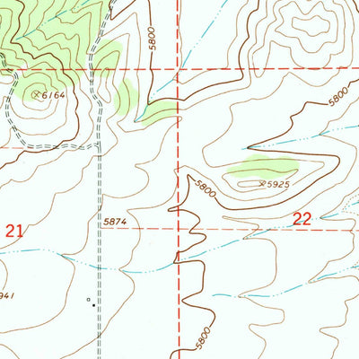 United States Geological Survey Etna, WY-ID (1966, 24000-Scale) digital map