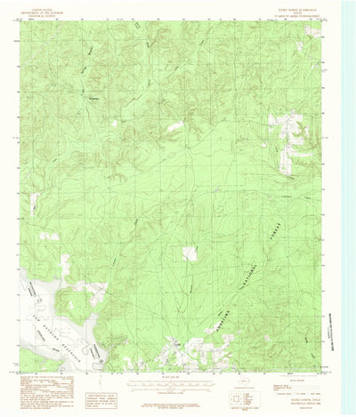 United States Geological Survey Etoile North, TX (1984, 24000-Scale) digital map