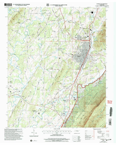 United States Geological Survey Etowah, TN (2003, 24000-Scale) digital map