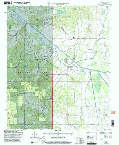 United States Geological Survey Etta, MS (2000, 24000-Scale) digital map