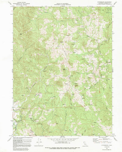 United States Geological Survey Ettersburg, CA (1969, 24000-Scale) digital map
