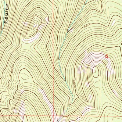 United States Geological Survey Ettien Spring, MT (1970, 24000-Scale) digital map
