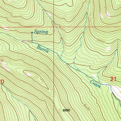 United States Geological Survey Ettien Spring, MT (1995, 24000-Scale) digital map