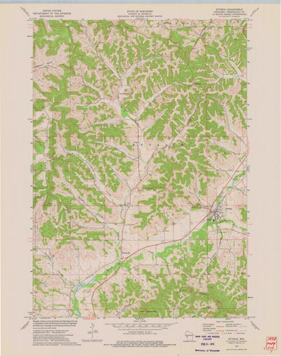 United States Geological Survey Ettrick, WI (1973, 24000-Scale) digital map