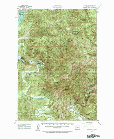 United States Geological Survey Euchre Mountain, OR (1957, 62500-Scale) digital map