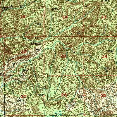 United States Geological Survey Euchre Mountain, OR (1957, 62500-Scale) digital map