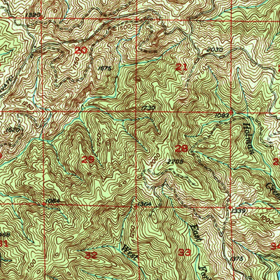United States Geological Survey Euchre Mountain, OR (1957, 62500-Scale) digital map