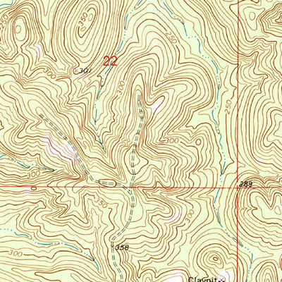 United States Geological Survey Eucutta, MS (1964, 24000-Scale) digital map