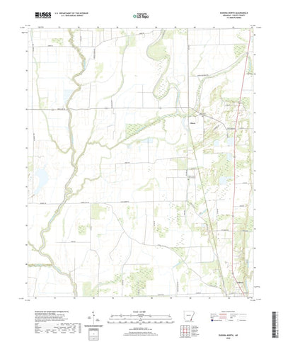United States Geological Survey Eudora NW, AR (2020, 24000-Scale) digital map