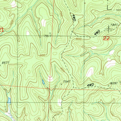 United States Geological Survey Eugene, MO (1987, 24000-Scale) digital map