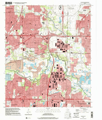 United States Geological Survey Euless, TX (1995, 24000-Scale) digital map