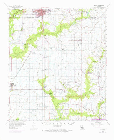 United States Geological Survey Eunice, LA (1959, 62500-Scale) digital map