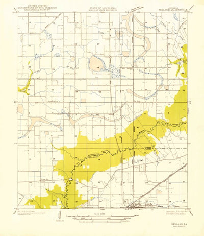 United States Geological Survey Eunice North, LA (1947, 31680-Scale) digital map