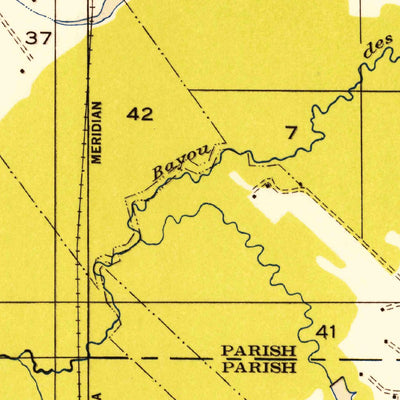 United States Geological Survey Eunice North, LA (1947, 31680-Scale) digital map